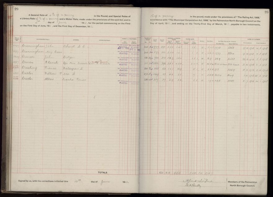 Rate book, 1912-1913 - 2021Pa_PNC2-23-2-V20_034001-0032