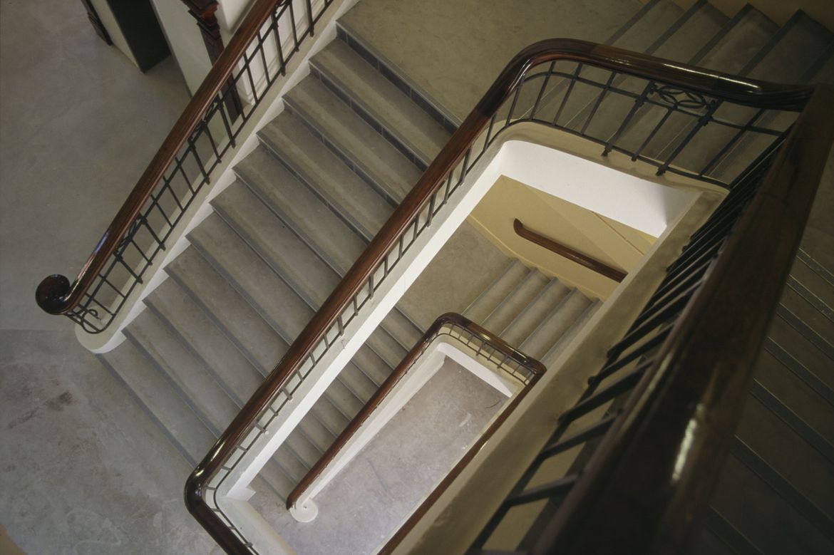 Original staircase of the Palmerston North City Library building
