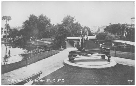 Two Boys on One of the Cannons in The Square