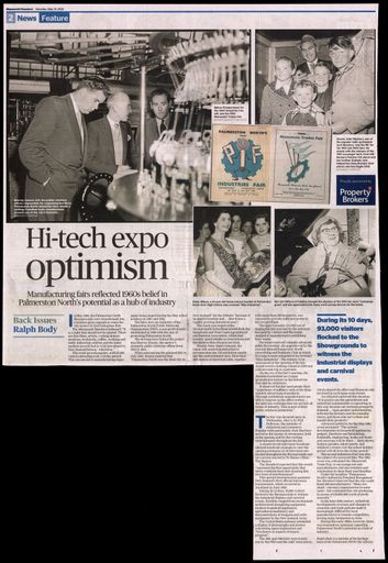 Back Issues:  Hi-tech expo optimism