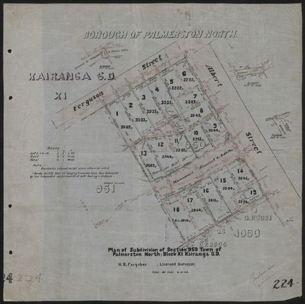 Survey Plans (subdivisions) 1902 - 1939