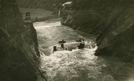 River in Flood - Mangahao Electric Power Scheme