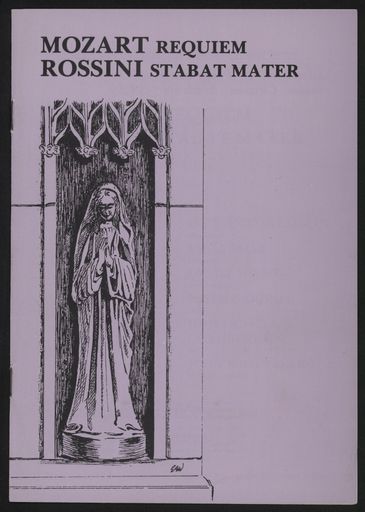 Palmerston North Choral Society concert programme