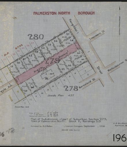 Survey Plans (subdivisions) 1902 - 1939