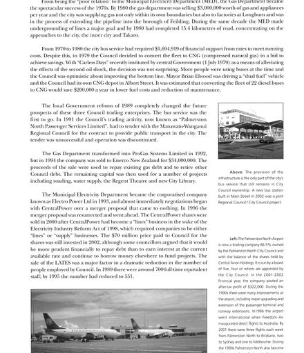 Council and Community: 125 Years of Local Government in Palmerston North 1877-2002 - Page 83