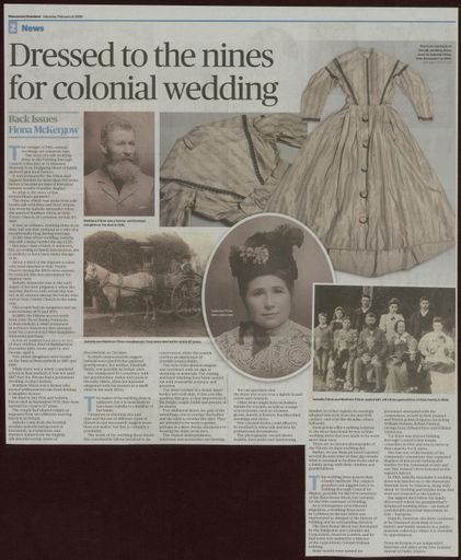 Back Issues:  Dressed to the nines for a colonial wedding