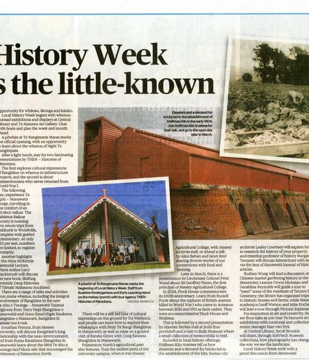 Back Issues: Local History Week probes the little-known