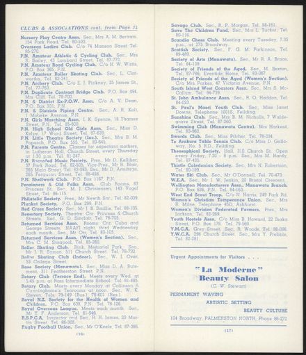 Visitors Guide Palmerston North and Feilding: January-March 1962 - 10