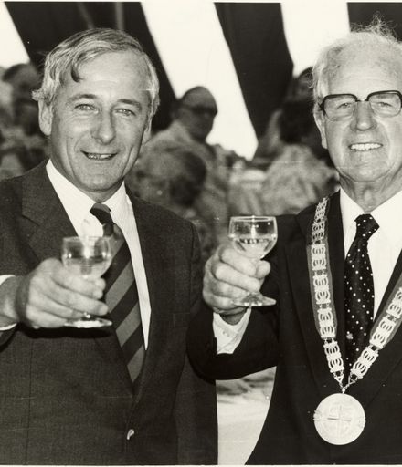 Micheal Folwer and Ged Corrick at Feilding Centennial