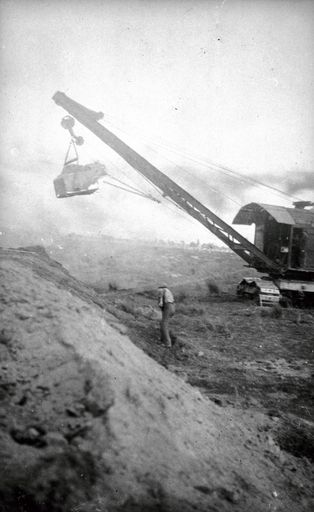 Creation of Stopbank - Steam Shovel