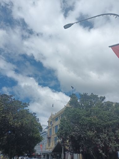 Te Wiki o te Reo Māori Flags Fly Over Palmerston North City Library