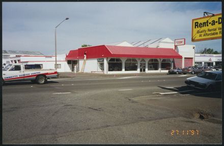 Plumbing World and proposed bus shelter