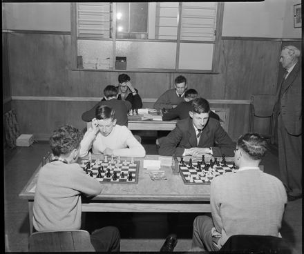 "Concentration at Chess Tournament"