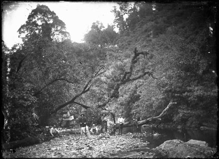 Campsite by river