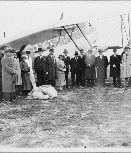 Inauguration of the first Air Mail service from Palmerston North