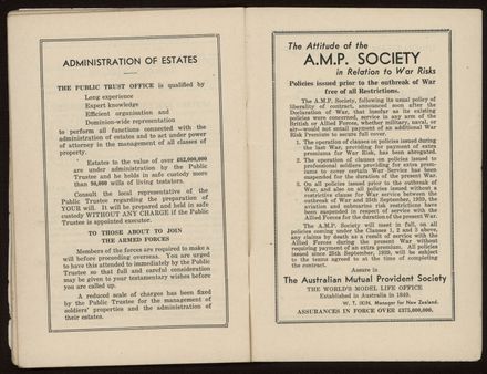 Comforts for men in the armed forces