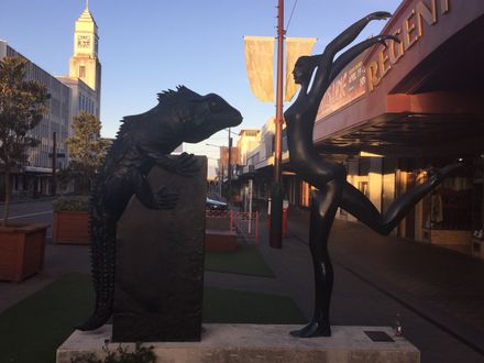 "Dancing in the street" - Paul Dibble's sculpture 'Who's Afraid'