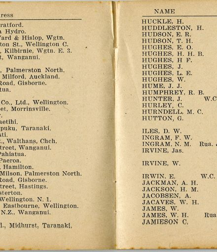 Wellington Infantry Regiment 1914-1918 booklet - 17