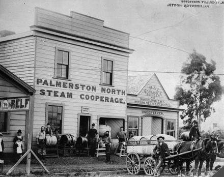 Coopers outside Palmerston North Steam Cooperage