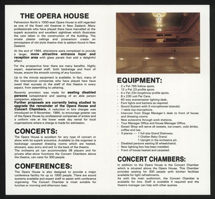 Palmerston North Opera House Brochure2 Palmerston North Opera House Brochure2
