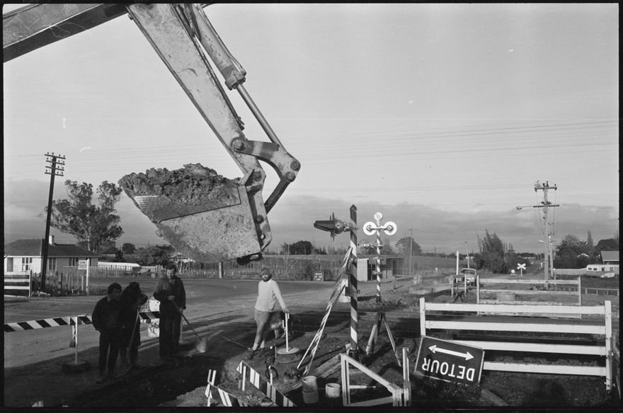 Roadworks at a Train Crossing