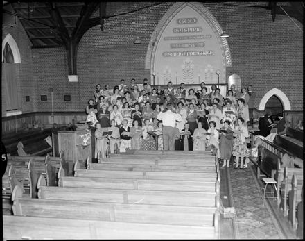 "Choir Rehearses "Messiah""