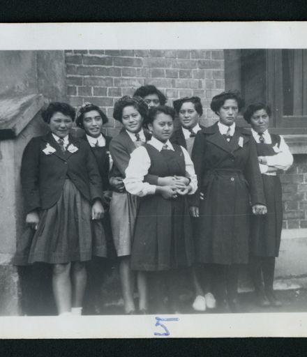 Pupils from Tuarakina Māori Girls College at the Manawatu District Bible Class Girls Easter Camp, St Andrew's Presbyterian Church