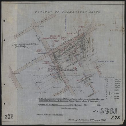 Survey Plans (subdivisions) 1902 - 1939