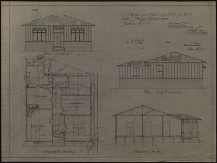 Plan for a Cottage in Ferguson Street West