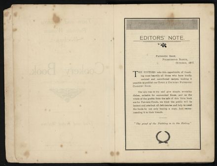 Town and Country Patriotic Women Worker's Cookery Book: Page 3
