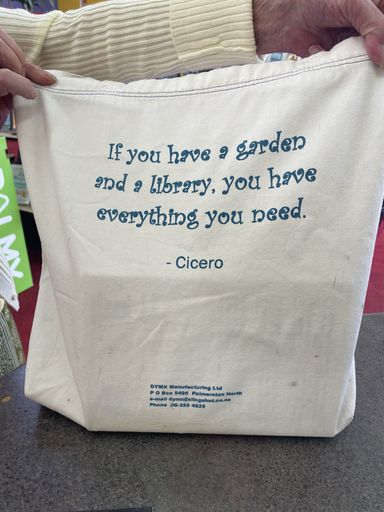 Palmerston North City Library 125th Anniversary commemorative tote bag