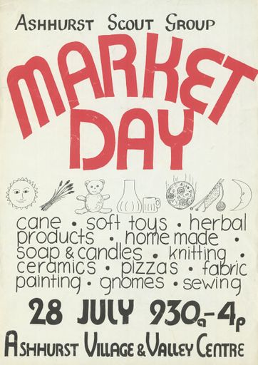 Poster for the Ashhurst Scout Group market day - Resource cover image