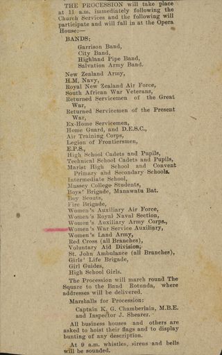 Victory over Japan celebration programme