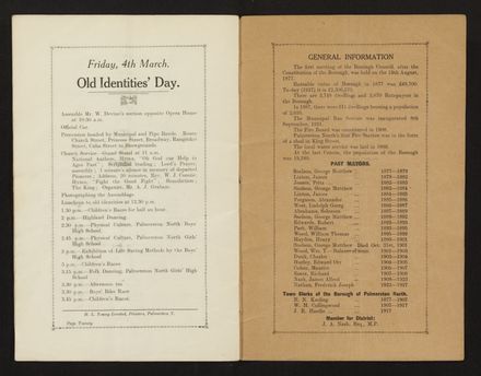 Palmerston North 1927 Jubilee Souvenir Programme 12