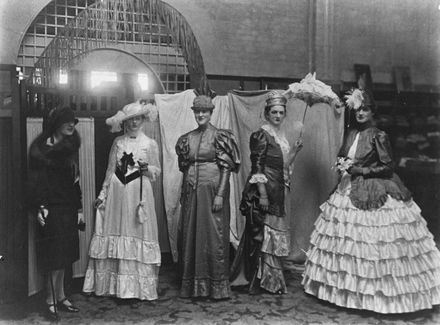 Rosco staff in period costumes during jubilee celebrations