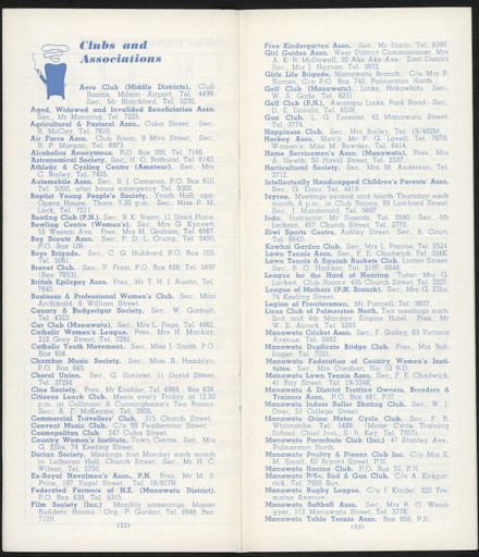Visitors Guide Palmerston North and Feilding: August 1961 - 8