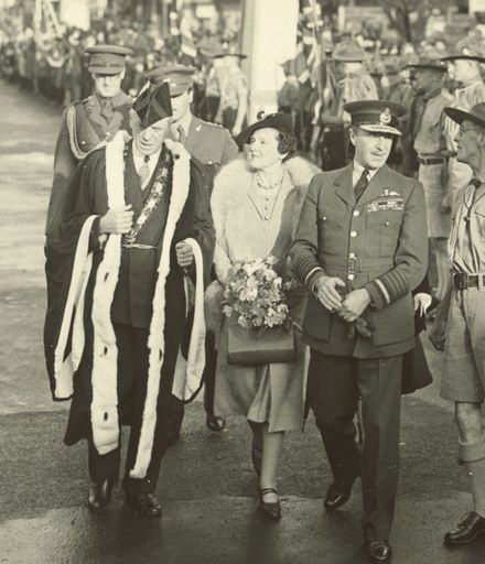 Governor General Sir Cyril and Lady Newall visit Palmerston North
