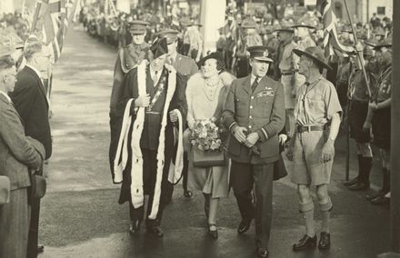 Governor General Sir Cyril and Lady Newall visit Palmerston North