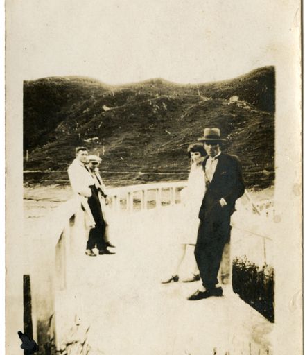 Andrews Collection: Unidentified Group at Mangahao Dam
