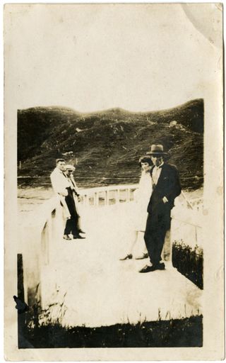 Andrews Collection: Unidentified Group at Mangahao Dam