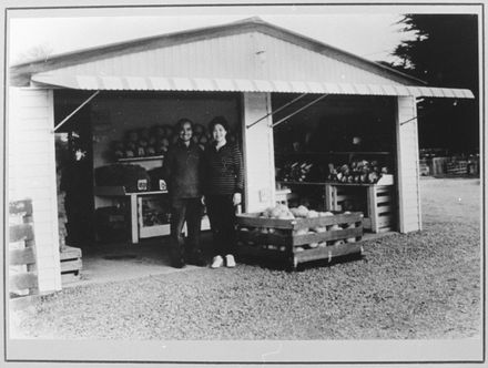 Alan and Mona Wong at their market garden shop