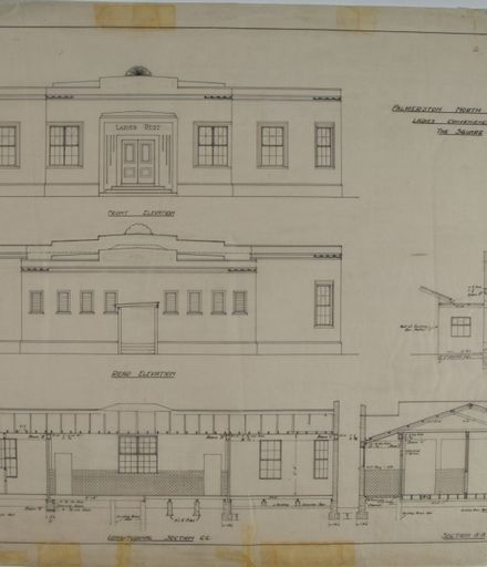 Plan of the Ladies Rest Room, the Square