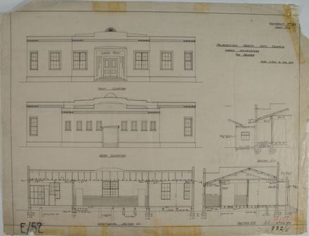 Plan of the Ladies Rest Room, the Square