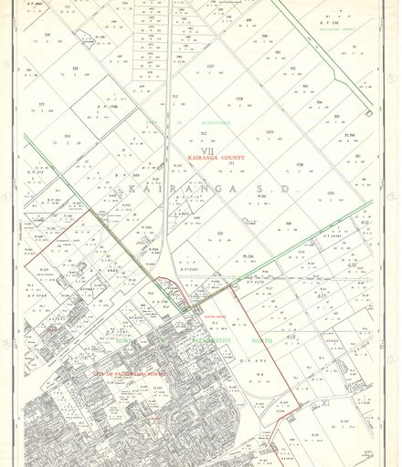 NZ Cadastral Map - Town Series: Palmerston North Map 2