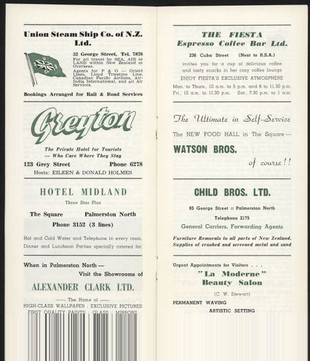 Visitors Guide Palmerston North and Feilding: January 1961 - 5