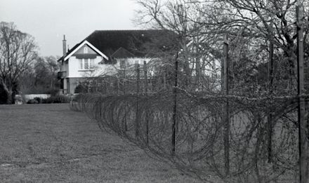 Barbed wire at the Showgrounds