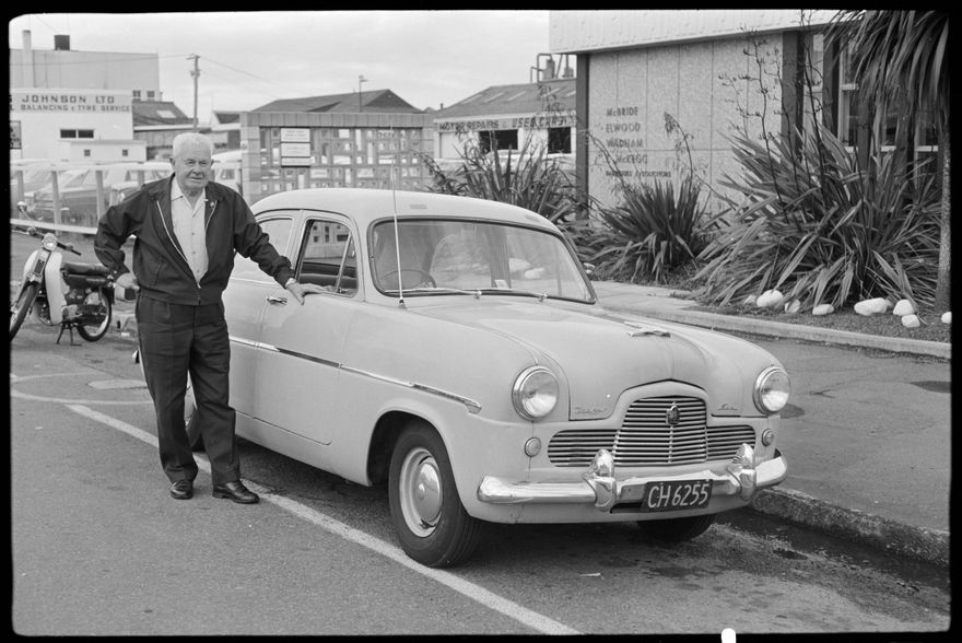 Unknown Man with a car