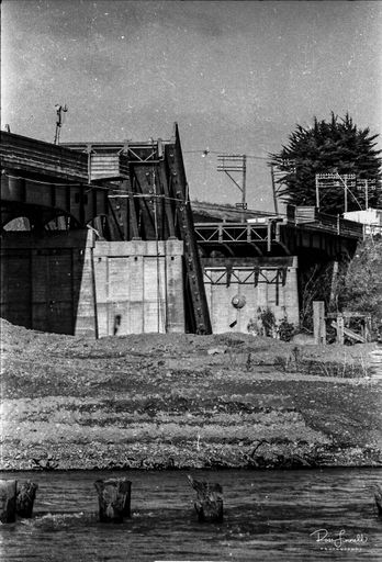 Under the Bulls bridge the day after the collapse