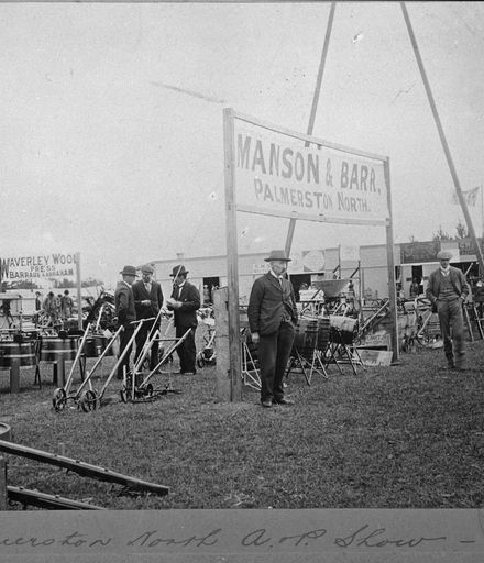 Agricultural equipment displays at Agricultural and Pastoral Show