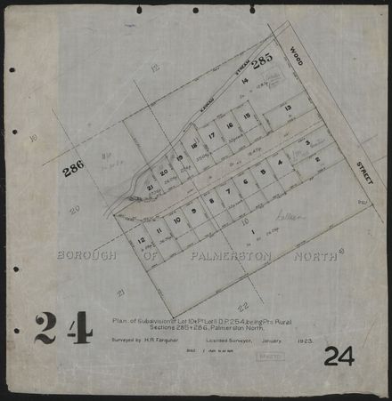 Survey Plans (subdivisions) 1902 - 1939